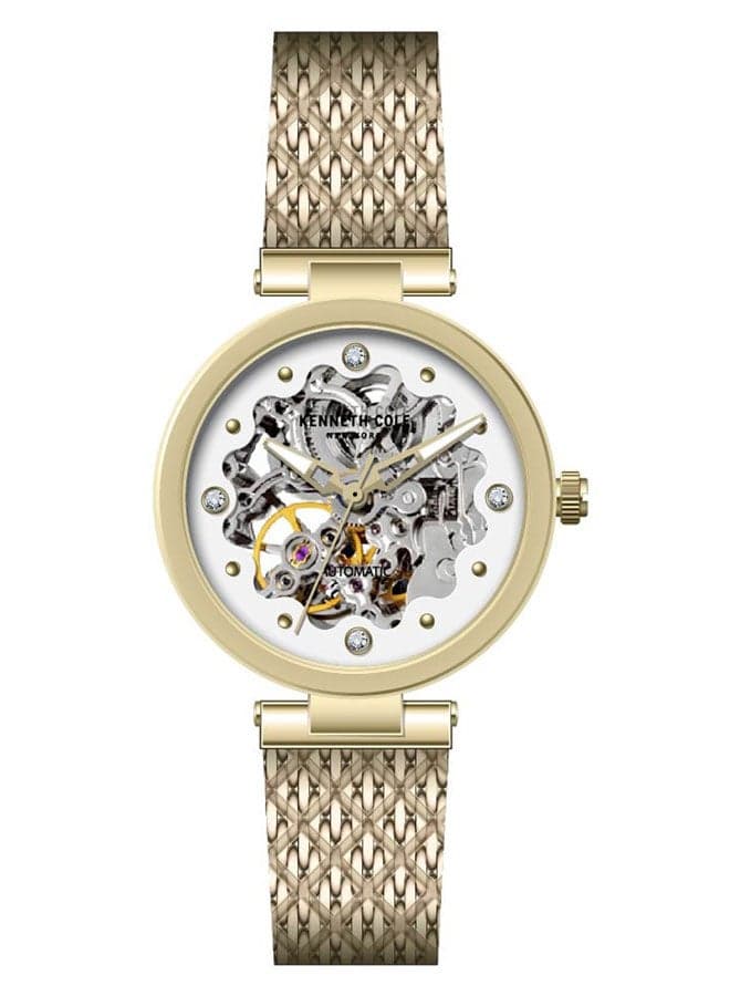 Kenneth Cole New York Gold-Tone 34mm Automatic Women's Watch - Image 1