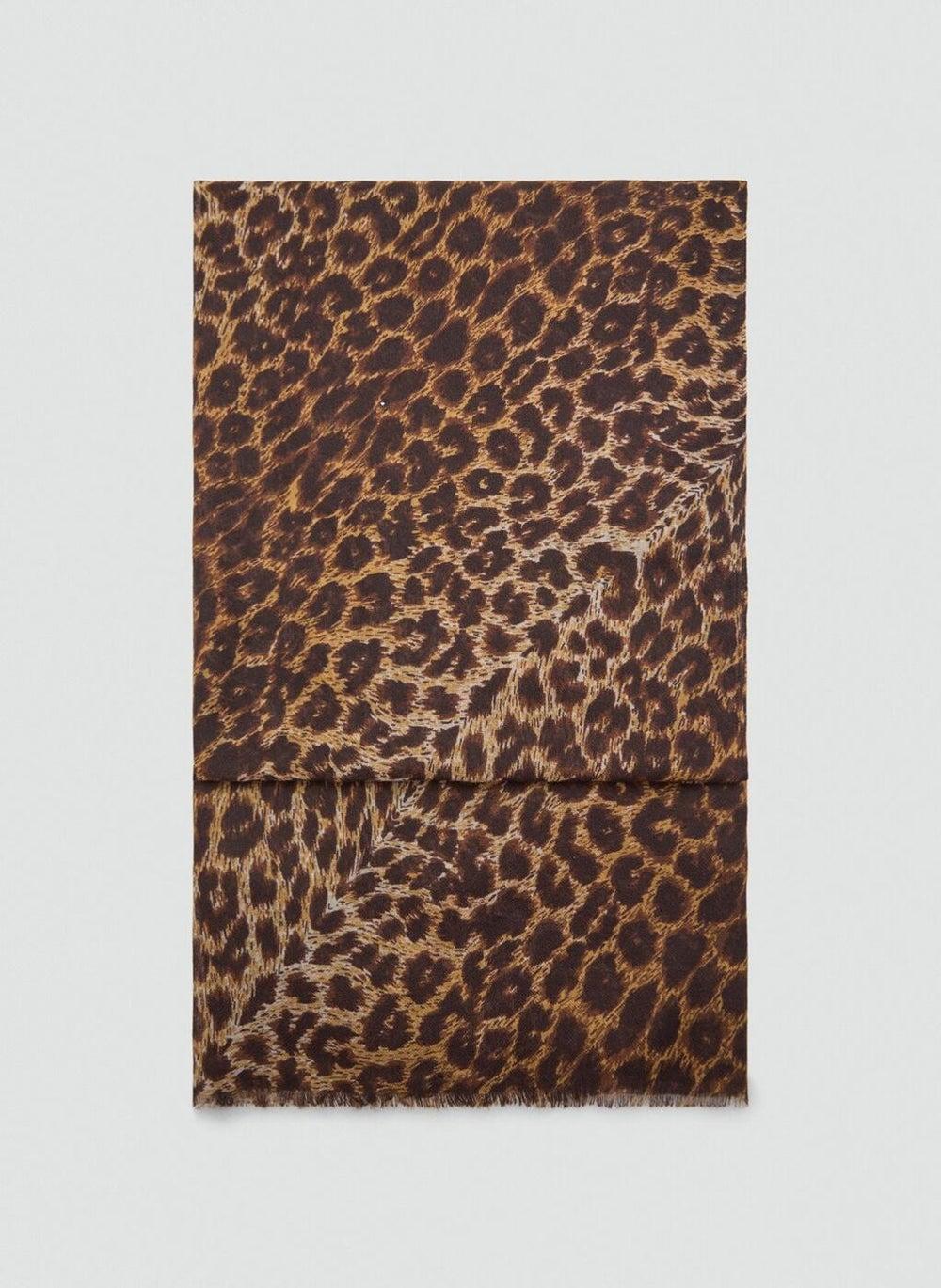 MANGO Chic Animal Print Scarf - A Must-Have for Elegant Women - Image 1