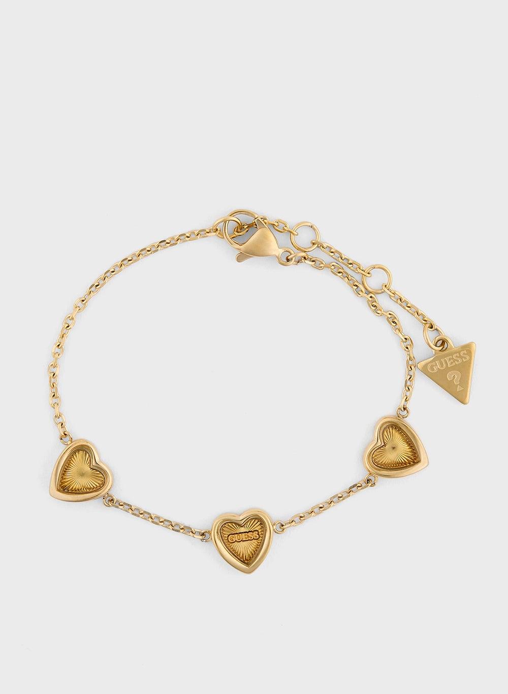 GUESS Multi Heart Bracelet with Zircon Stones for Women - Image 1