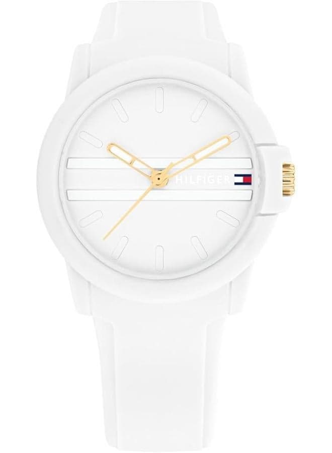 TOMMY HILFIGER Blue Silicone Elegance - Women's Analog Watch - Image 1