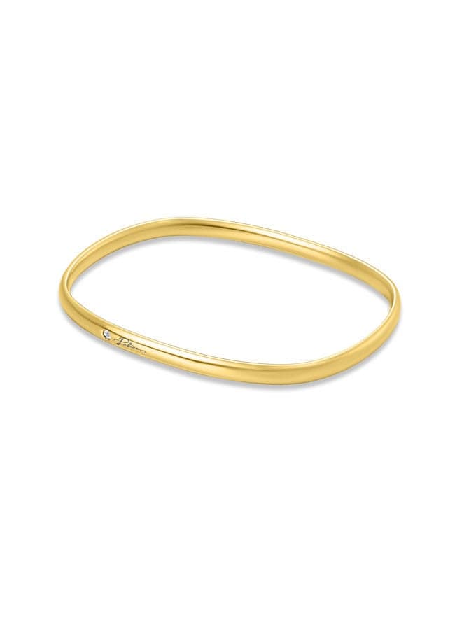 POLICE Lavaliere Gold-Plated Crystal Square Bangle - Image 1