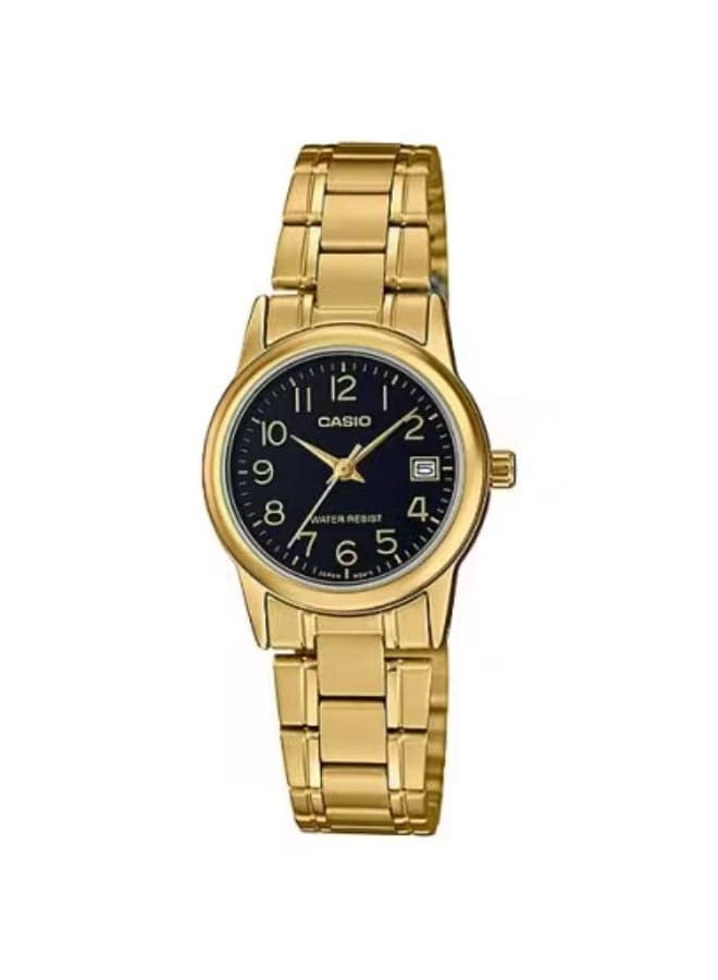 CASIO LTP-V002G-1B Elegance in Gold - Women's 25mm Watch - Image 1