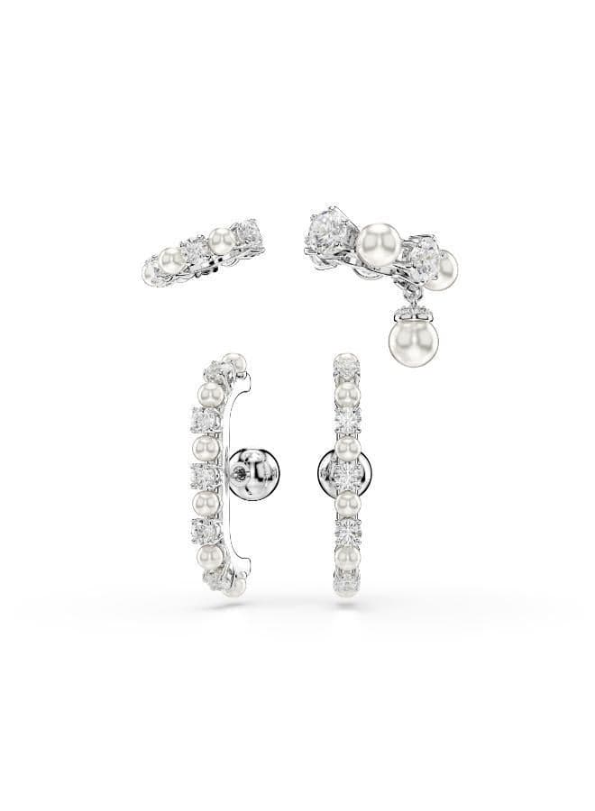 SWAROVSKI Matrix:Ec Pearl Cuff and Earrings Elegance Set - Image 1