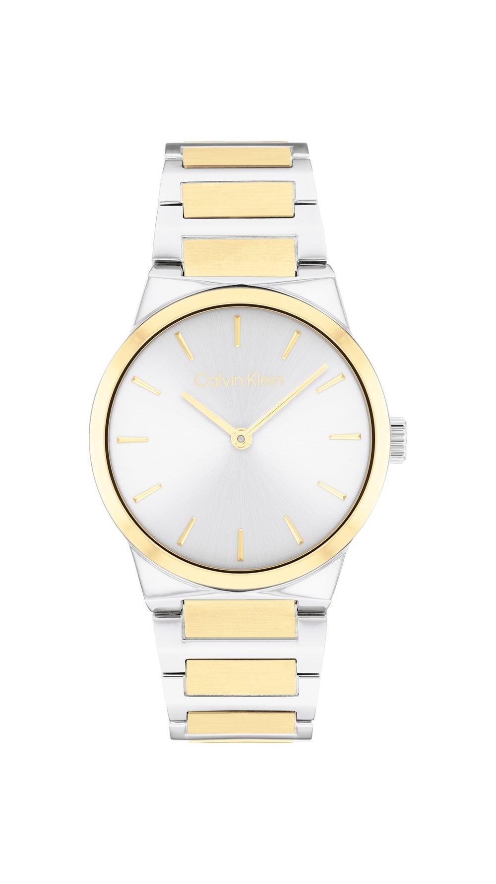 CALVIN KLEIN Linear Elegance Women's Steel Strap Watch - Image 1