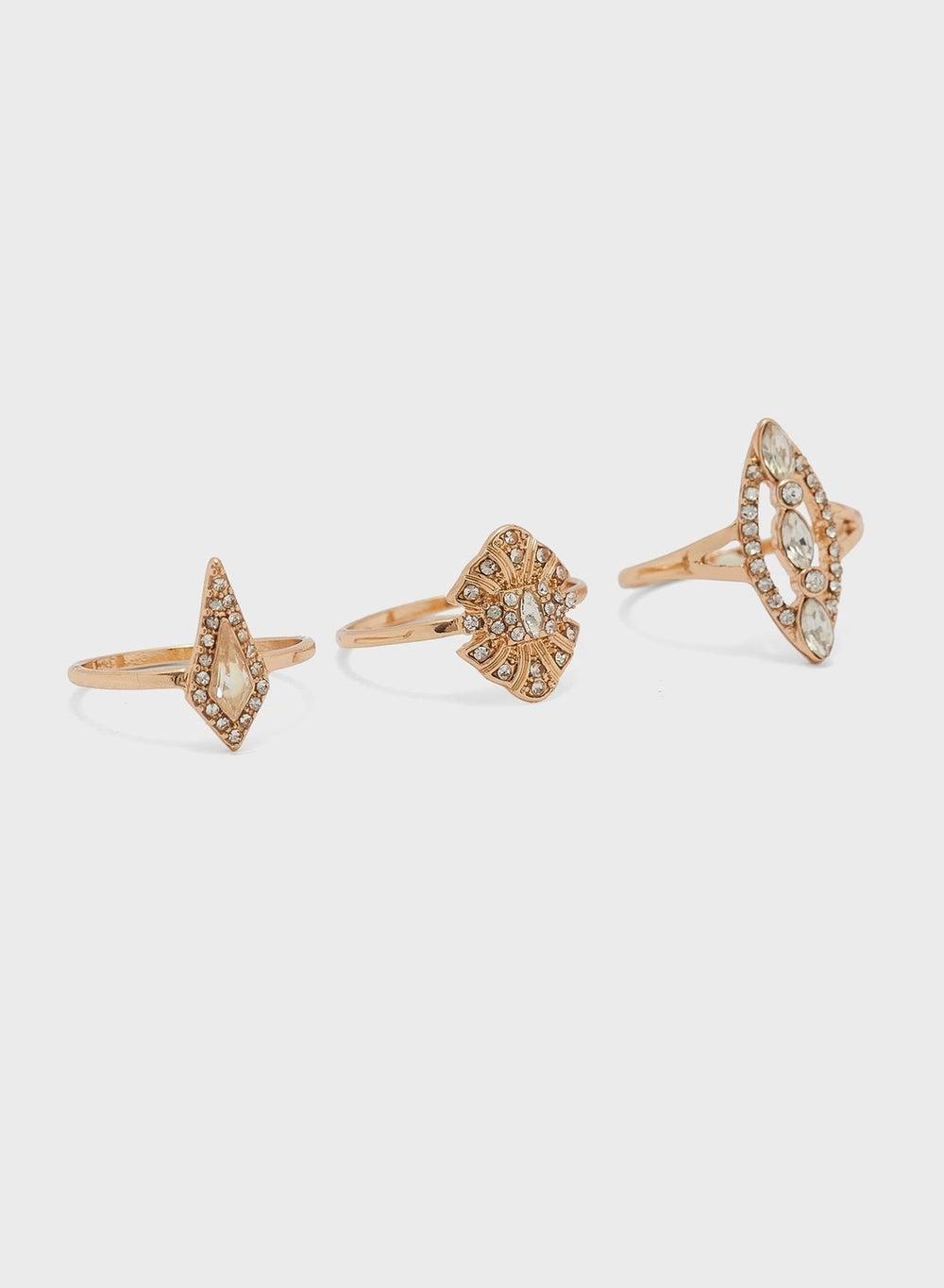 CALL IT SPRING Caynna Women's Chic Ring Trio - Image 1