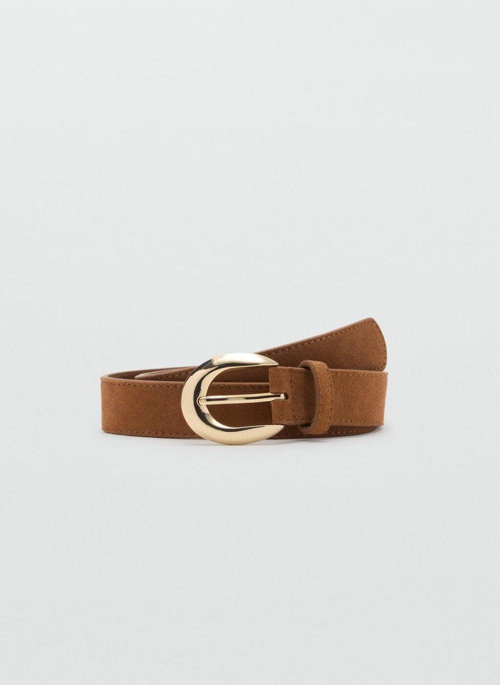MANGO Women's Oval Buckle Belt - Sleek & Versatile - Image 1