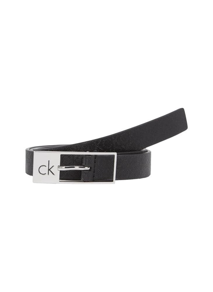 CALVIN KLEIN Elegant Leather Square Buckle Belt for Women - Image 1