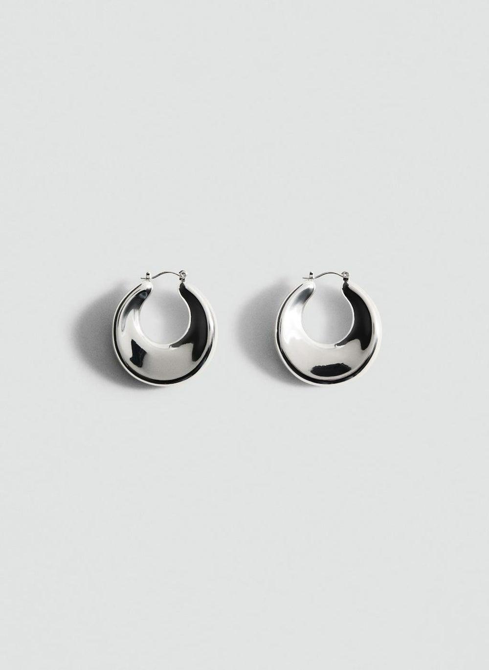 MANGO Montse Elegant Hoop Earrings for Women - Image 1