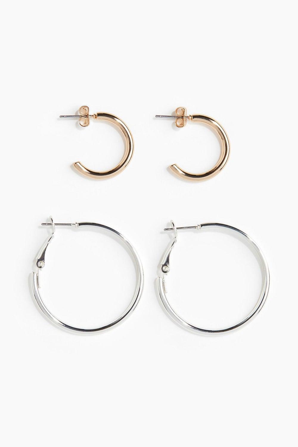 Elegant H&M Hoop Earrings Set – Versatile & Chic - Image 1