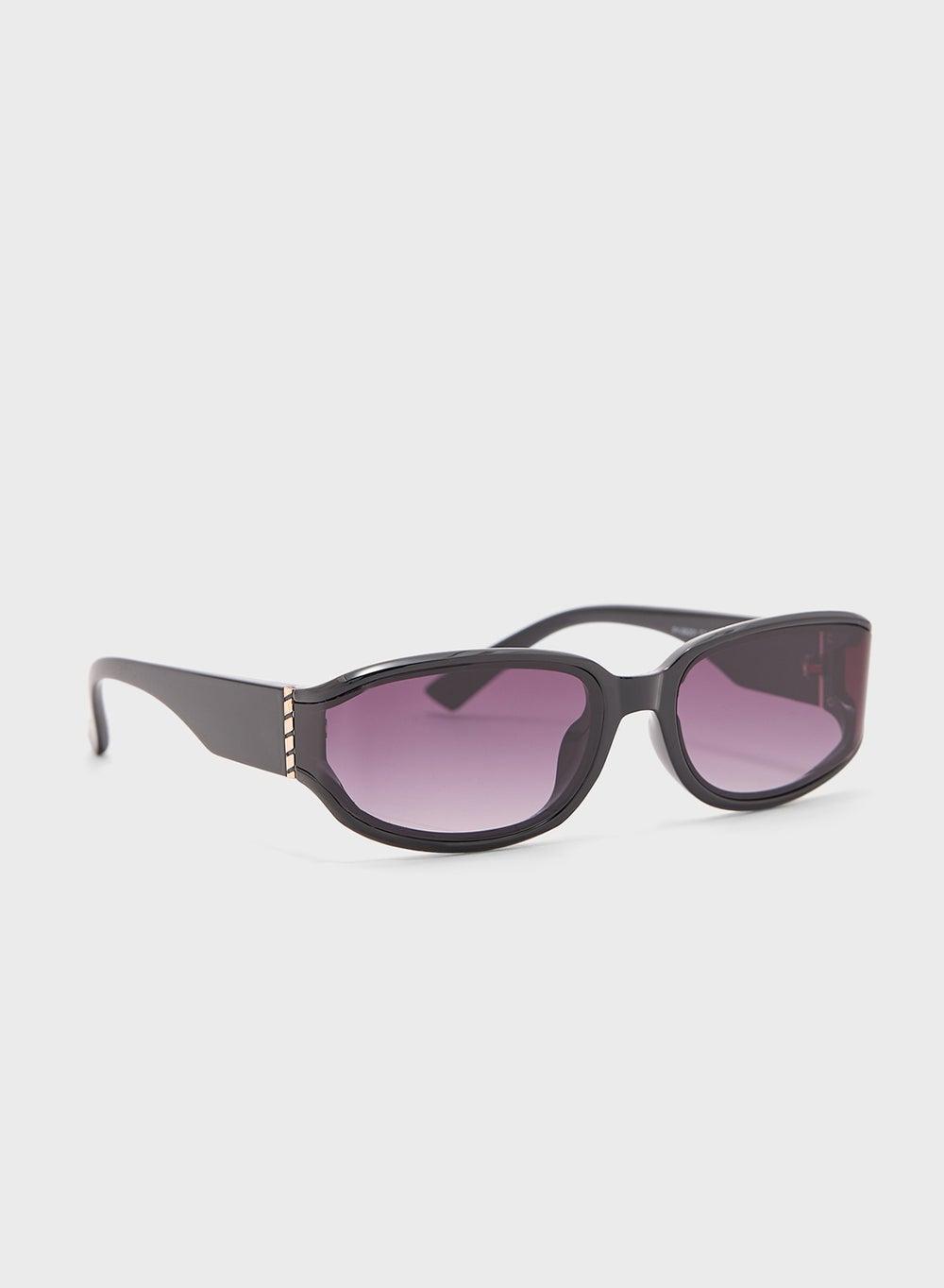 ELLA Curved Edge Rectangular Sunglasses - Feminine Elegance - Image 1