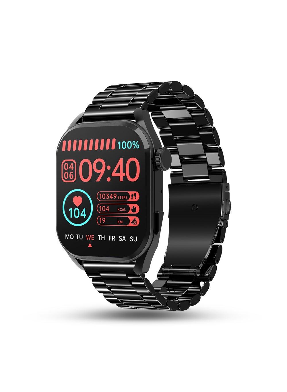 Obsidian Black Cosmos Vogue Smartwatch with Amoled Display - Image 1