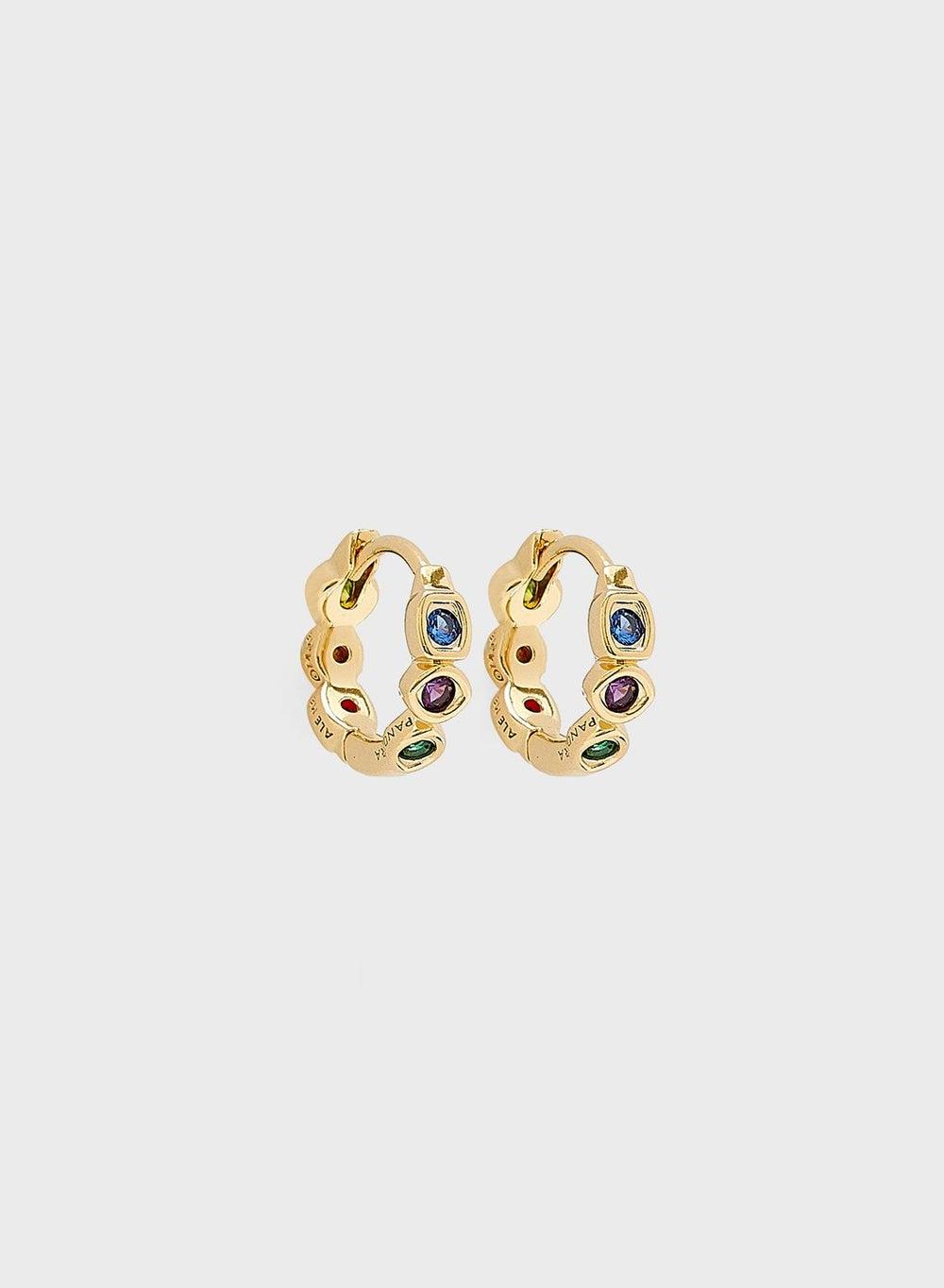 PANDORA Marvel Infinity Rose Gold-Plated Hoops Earrings - Image 1