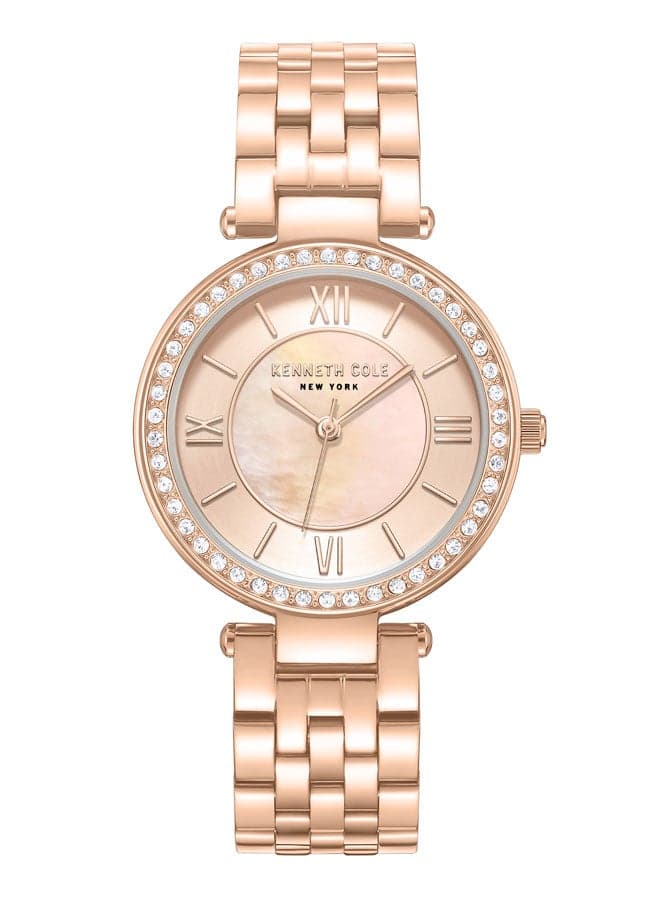Kenneth Cole NY 32mm Elegant Rose Gold Analog Watch - Image 1