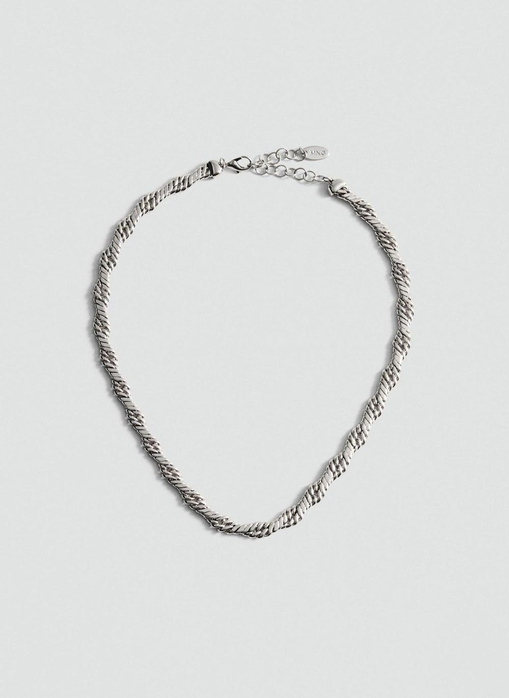 MANGO Elegance Metal Link Chain Necklace for Women - Image 1