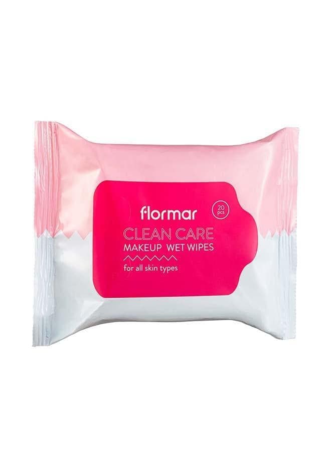 Flormar Clean Care Refreshing Facial Wipes - 20 Pack - Image 1