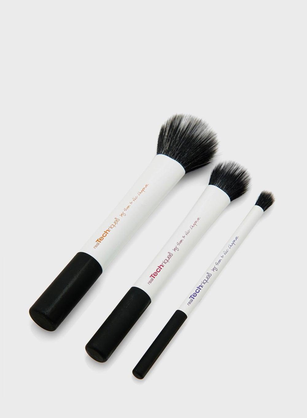 Luxurious Duo Fiber Brush Set for Flawless Makeup - Image 1