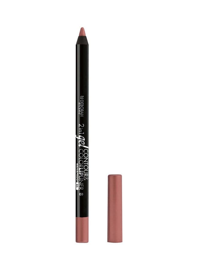 Dual-Action Waterproof Gel Lipliner - Nude Brown - Image 1