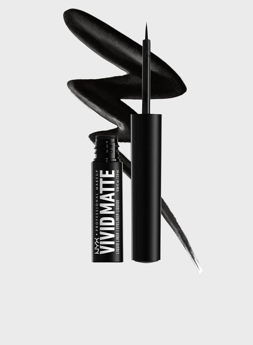 Vivid Matte Black Liquid Eyeliner - Precision Tip - Image 1