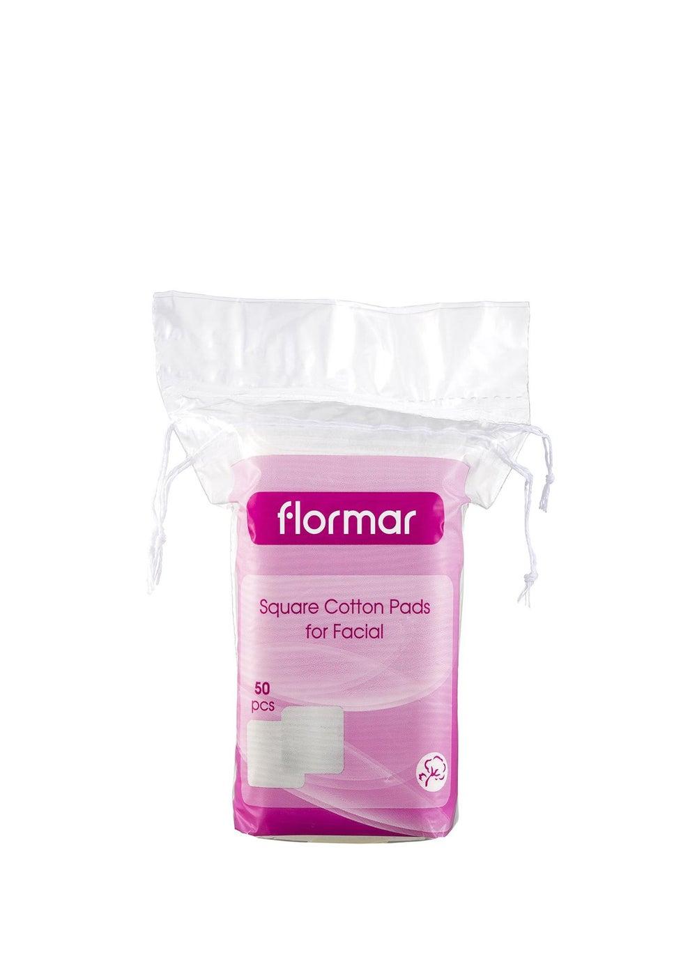 Flormar Square Cotton Pads for Complete Makeup Removal - Image 1
