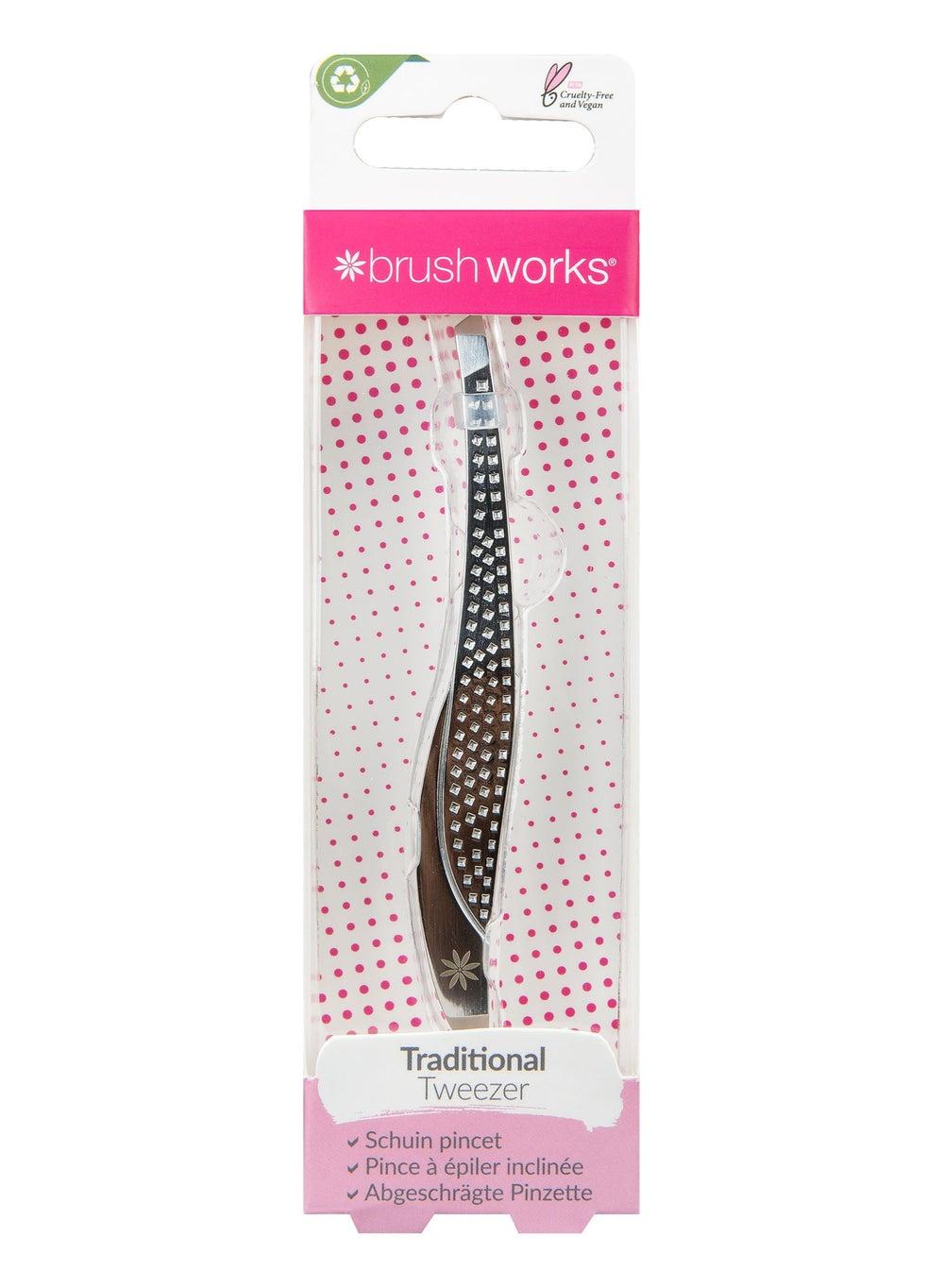 Brushworks Expert Precision Stainless Steel Tweezers - Image 1