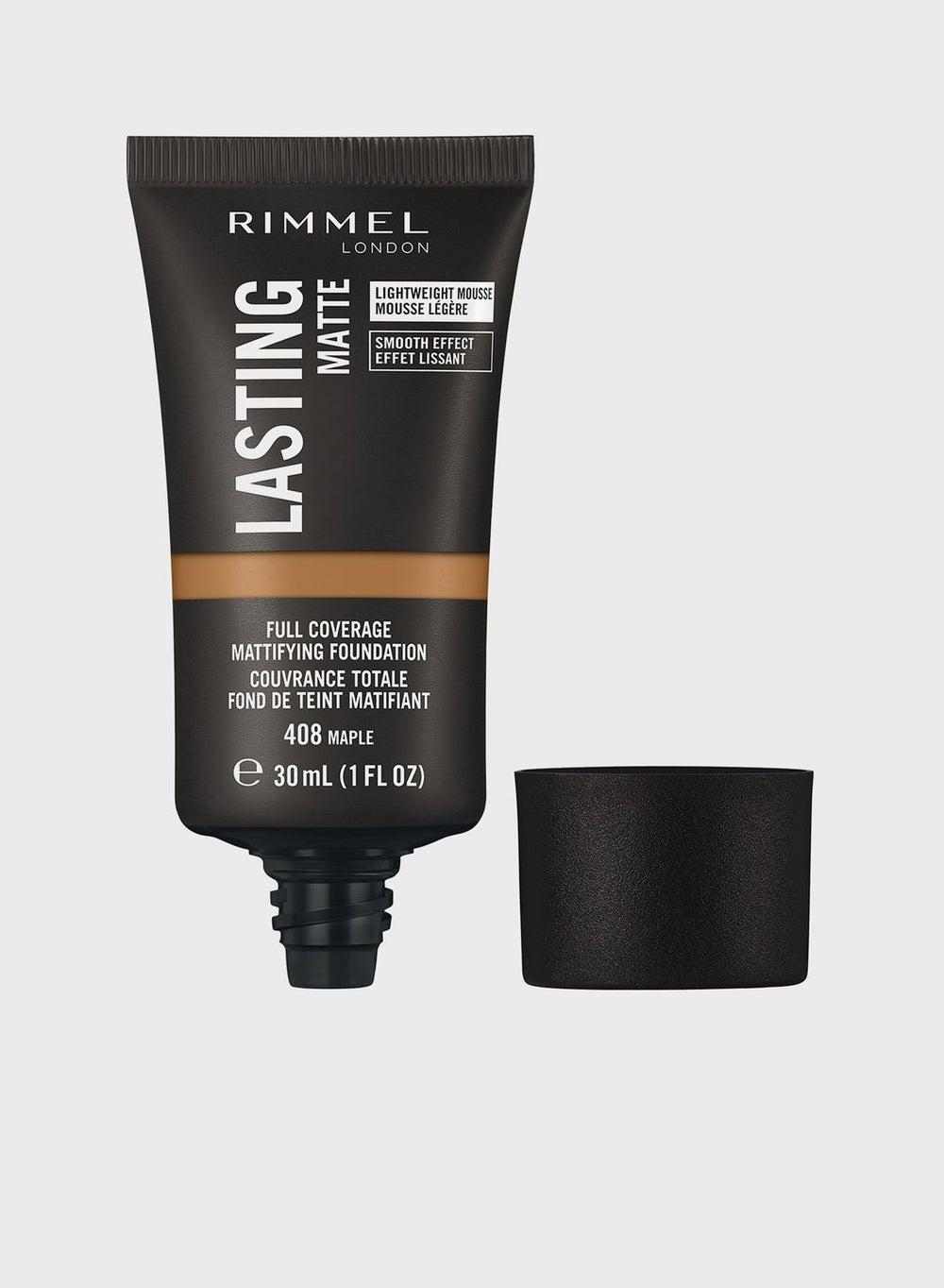 Rimmel Lasting Finish Matte Foundation 408 Maple, 30ml - Image 1