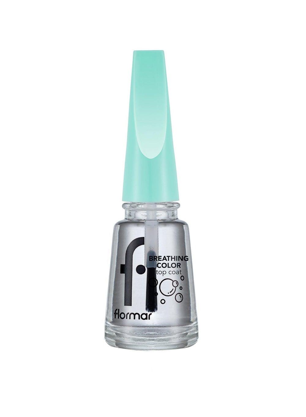 Flormar Breathing Color Nail Enamel - 000 New Top Coat - Image 1