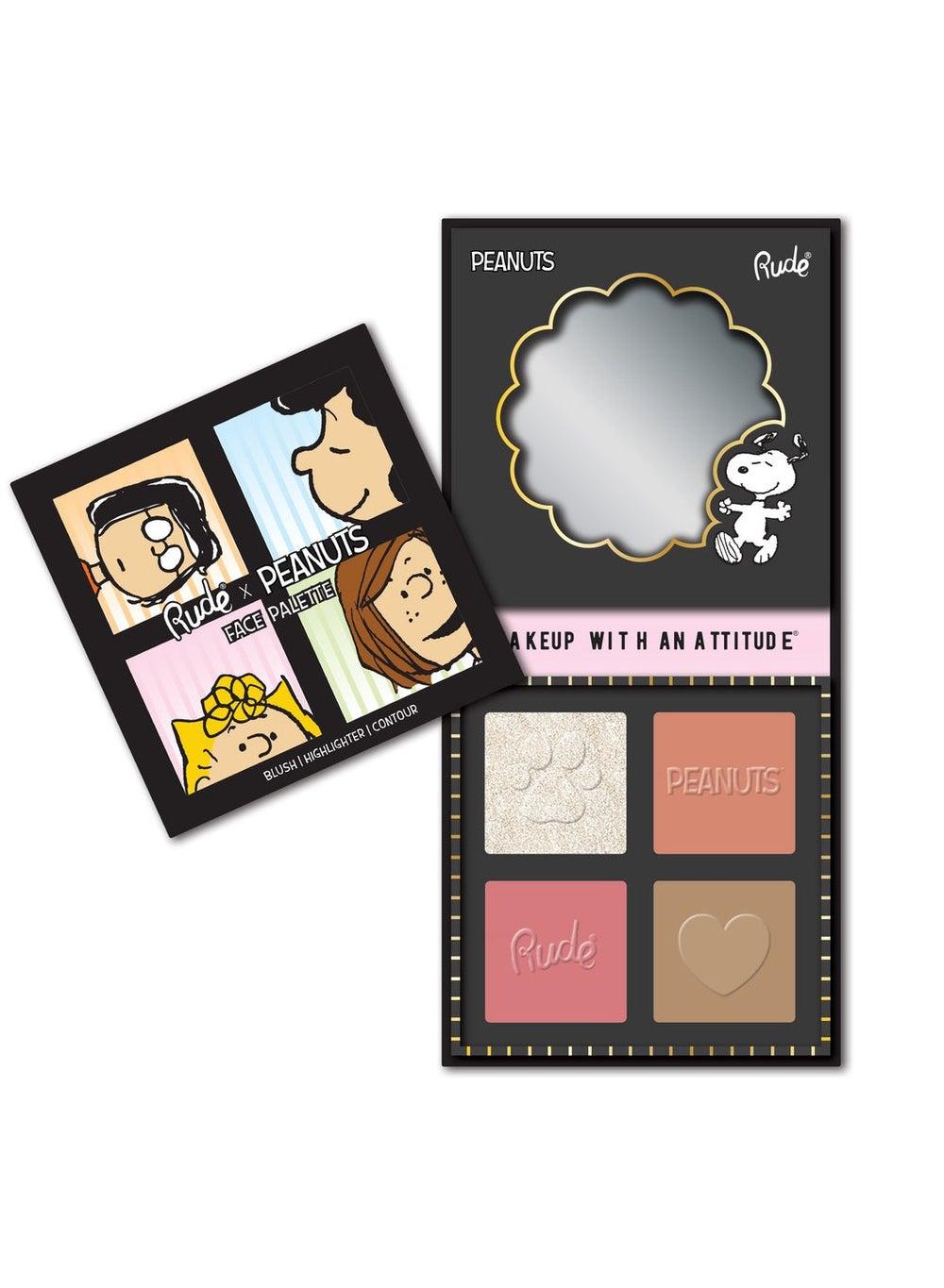 Peanuts Trio Face Palette: Blush, Highlight, Contour - Image 1