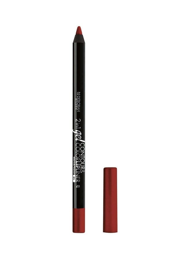 Dual-Purpose Waterproof Gel Lipliner - True Red 07 - Image 1