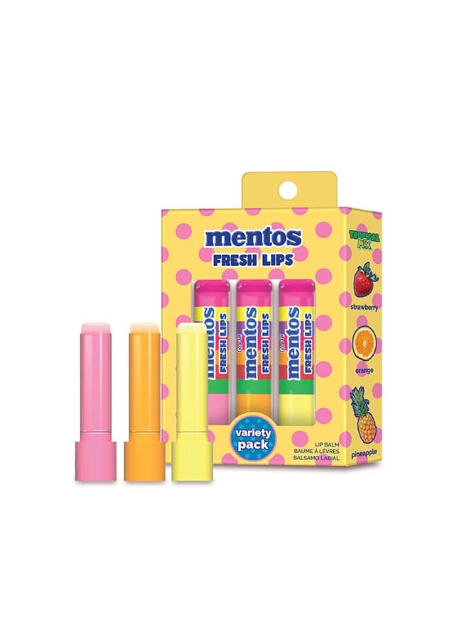 Mentos Fresh Lips Tropical Trio - Hydrating Balm - Image 1
