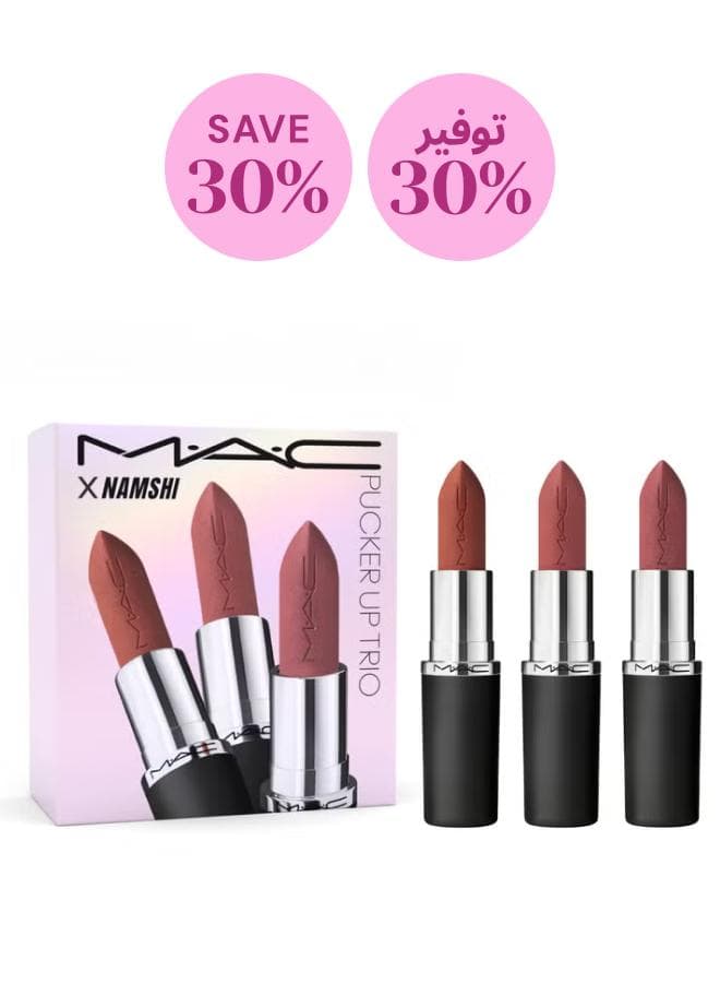 MAC Pucker Up Matte Lip Trio - Save 30% - Image 1