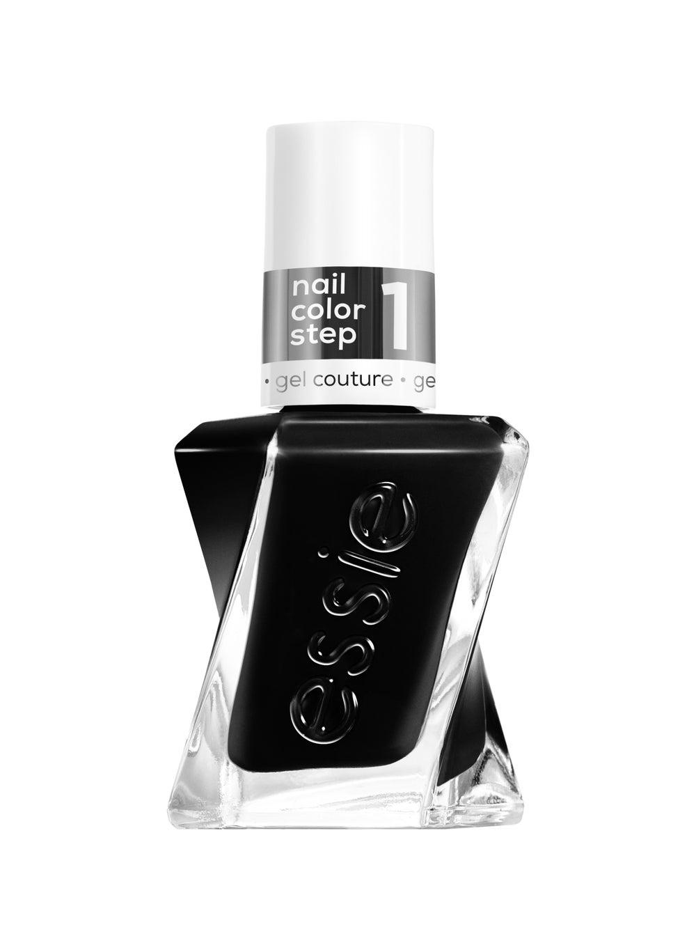 Essie Gel Couture - Like It Loud Jet Black Polish - Image 1
