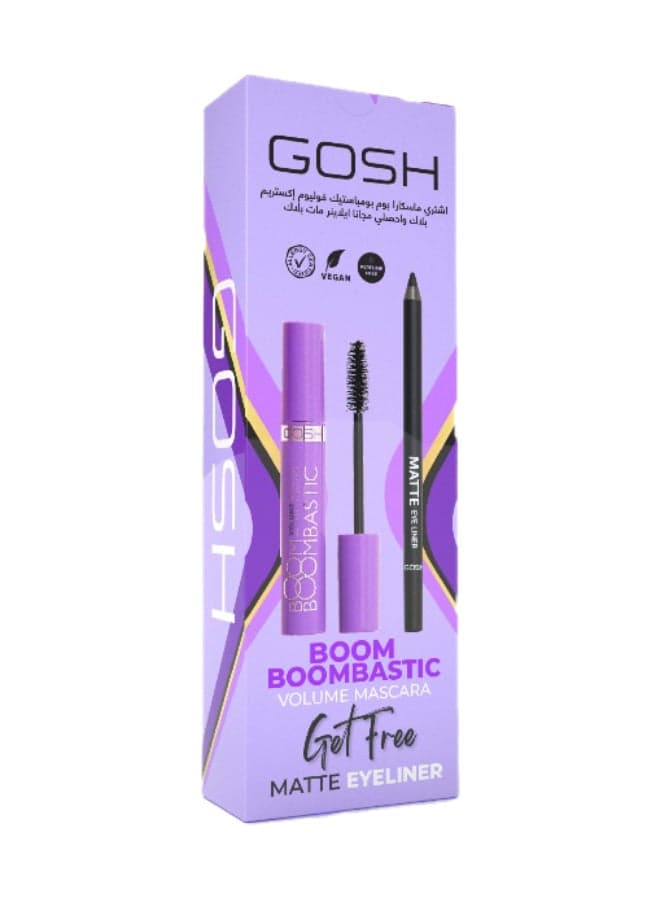 Boom Boombastic Extreme Black Volume Mascara + Bonus Eyeliner - Image 1