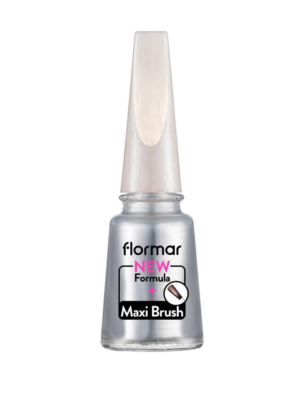 Flormar Pearly Nail Enamel PL390 - Stylish Silver - Image 1