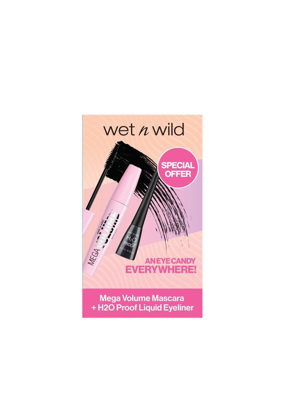 Wet N Wild Mega Volume Mascara & H20 Eyeliner Duo - Image 1