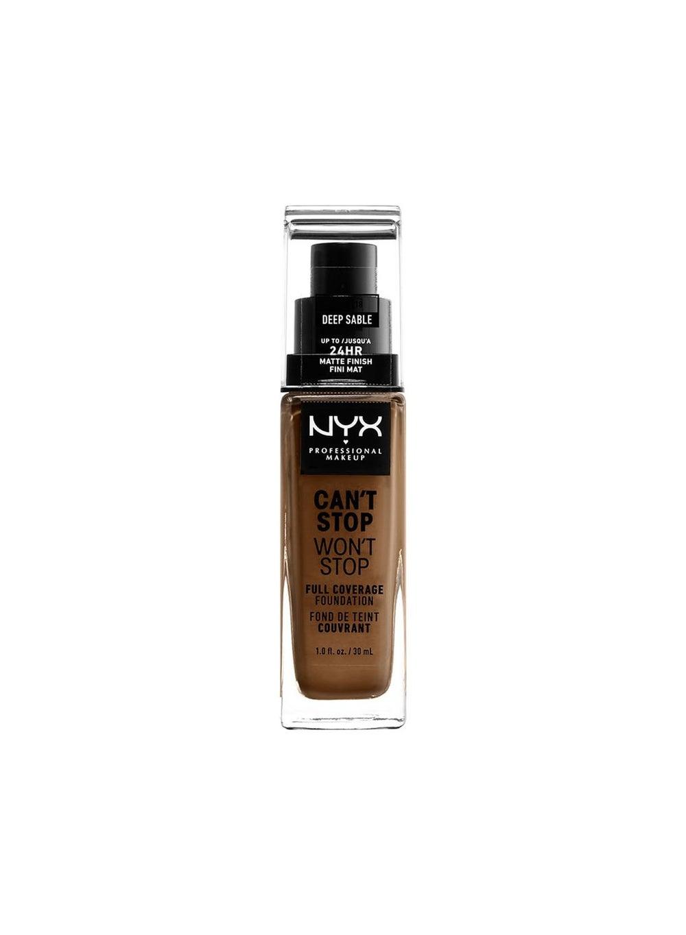 Can't Stop Won't Stop Full Coverage Foundation - Deep Sable 18 - Image 1