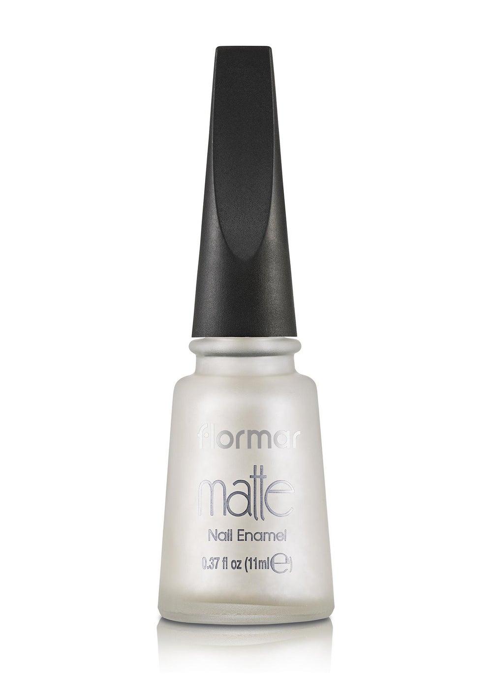 Flormar Matte Nail Enamel M20 - Whitewash Perfection - Image 1