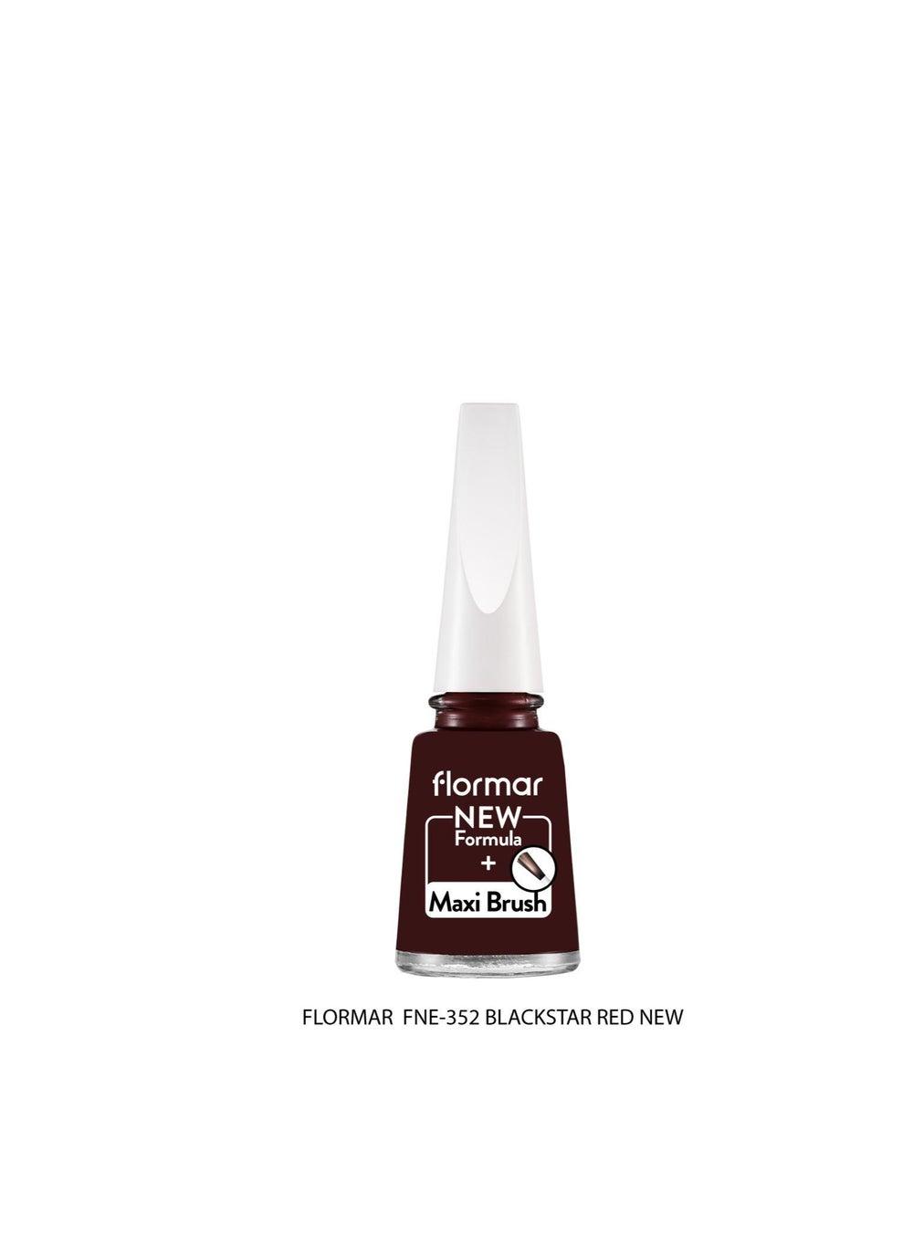 Flormar Blackstar Red Nail Enamel 352 - Luxurious Shine - Image 1