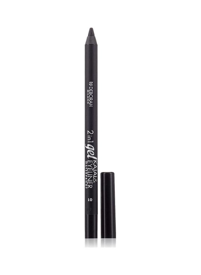 Dual Charm Gel Kajal & Eyeliner 01 Black - Image 1