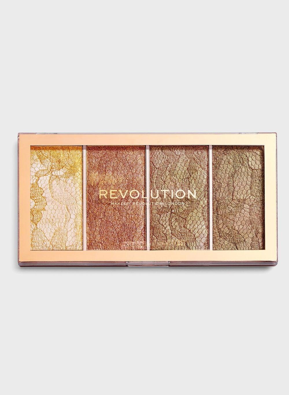 Revolution Vintage Lace Luminous Highlighter Palette - Image 1