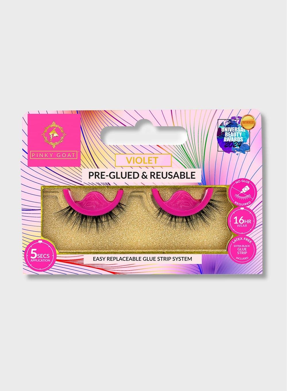 VIOLET Pre-Glued Lashes for Instant Glamour - Image 1