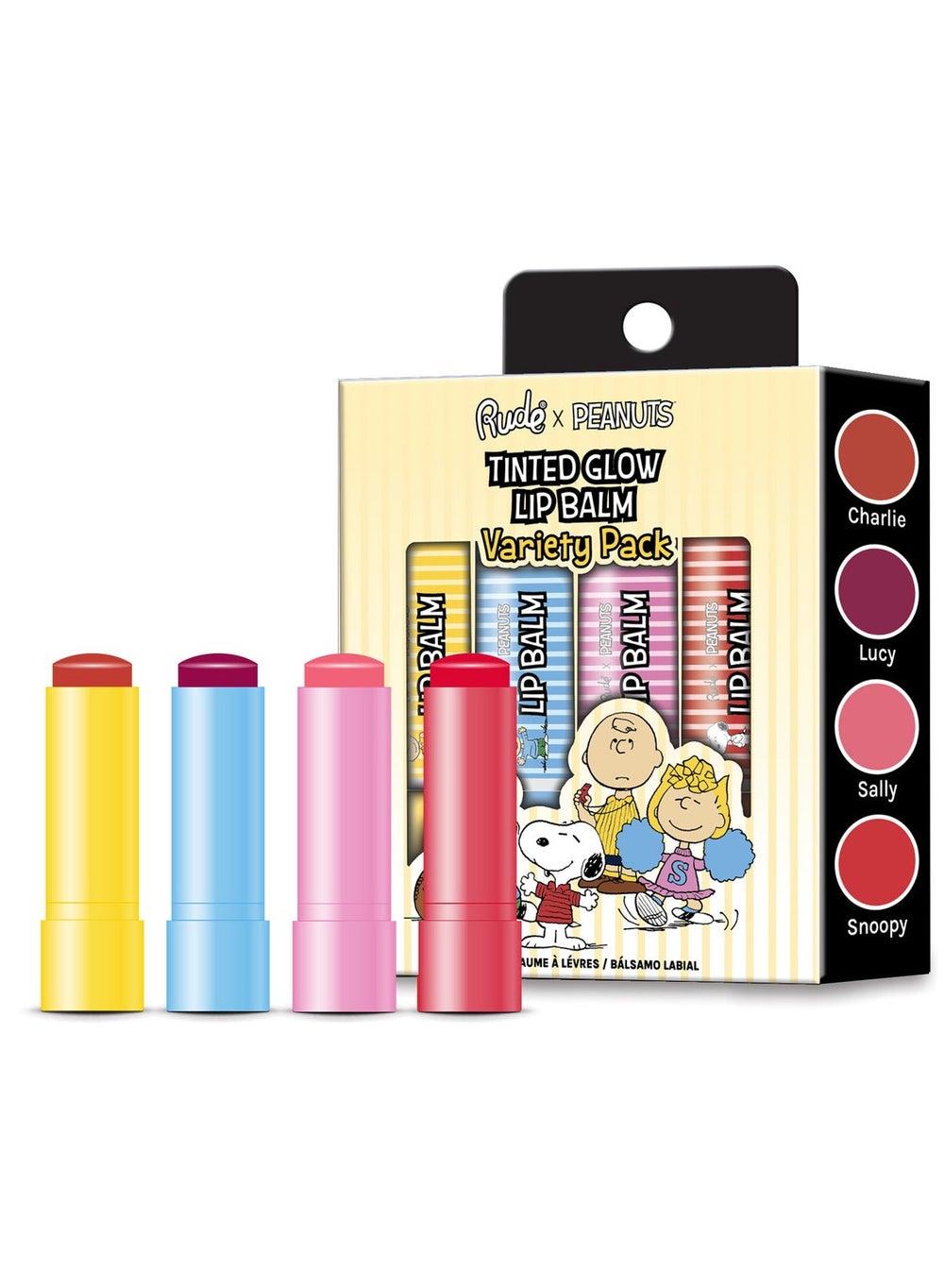 Rude x Peanuts Lip Balm Set - 4 Fun Colors - Image 1