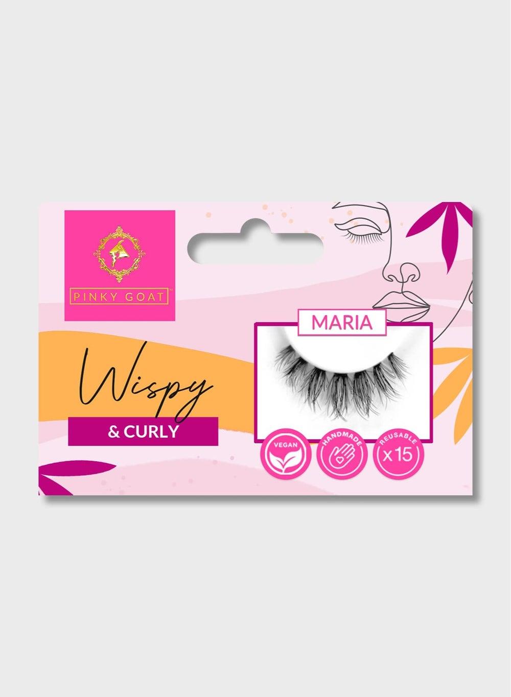 MARIA Curled Lashes: Plush Faux Mink Wisps - Image 1