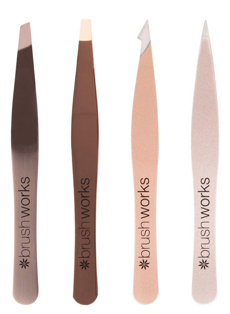 Gold HD 4-Piece Precision Tweezer Set - Image 1