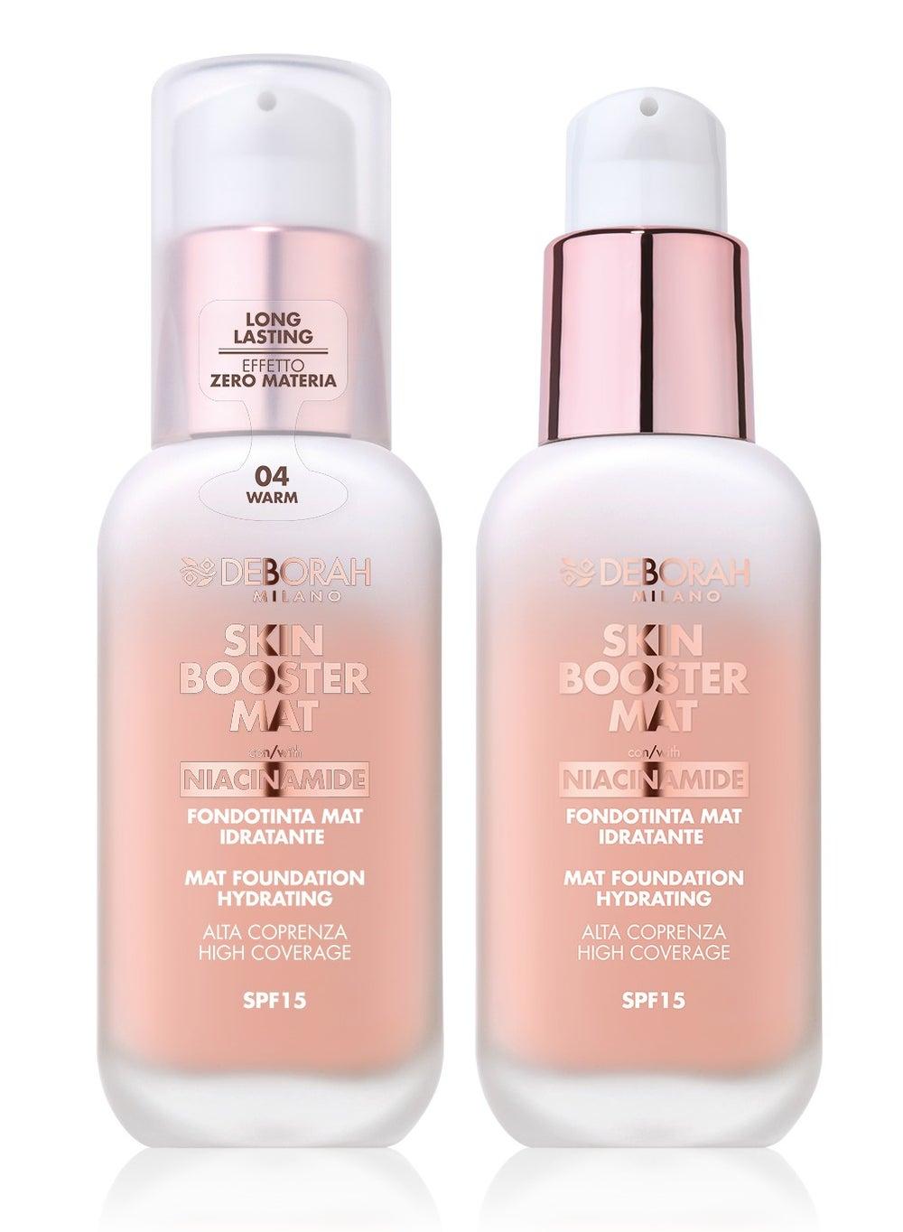 Deborah Skin Booster Matte Foundation SPF 15 - Niacinamide - 04 Warm - Image 1