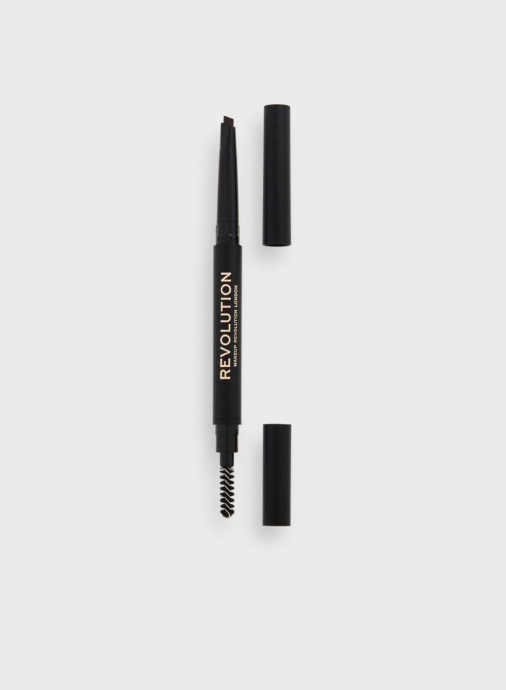 Revolution Duo Dark Brown Brow Sculpting Pencil - Image 1