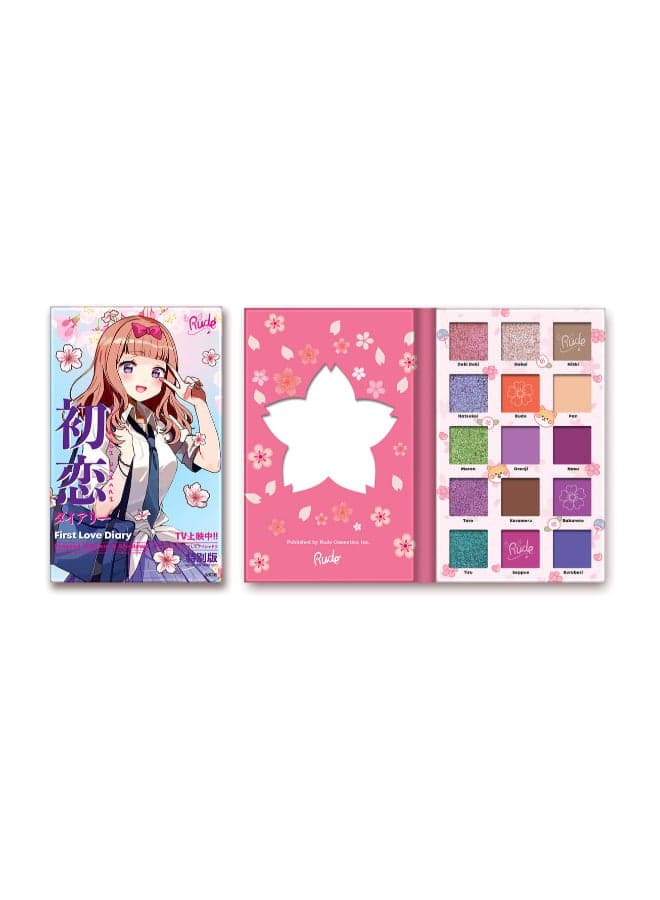 First Love Diary 15-Shade Manga-Inspired Palette - Image 1