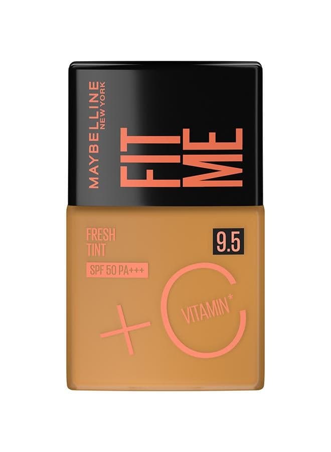 Maybelline Fit Me Fresh Tint SPF 50+ Vitamin C Foundation 9.5 - Image 1
