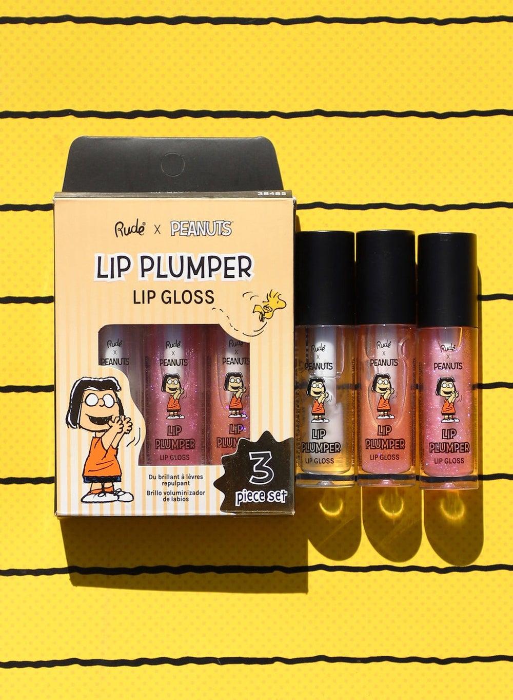 Peanuts Lip Plumper Gloss Trio - Subtle Pink Tint - Image 1