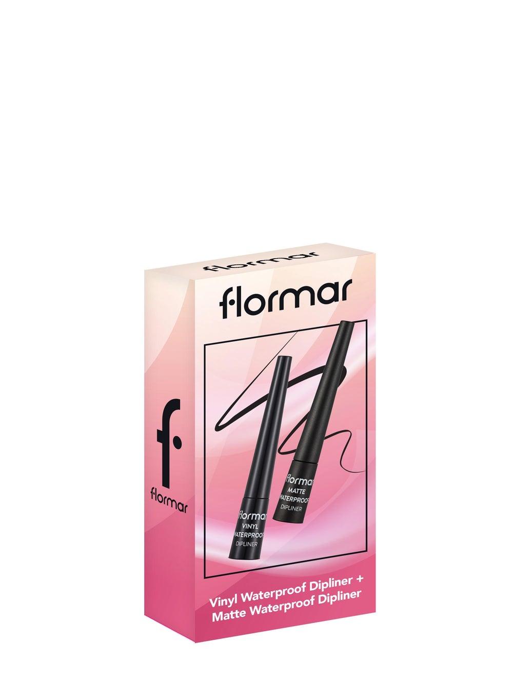 Flormar Matte & Vinyl Dipliner Duo - Intense Black Finish - Image 1