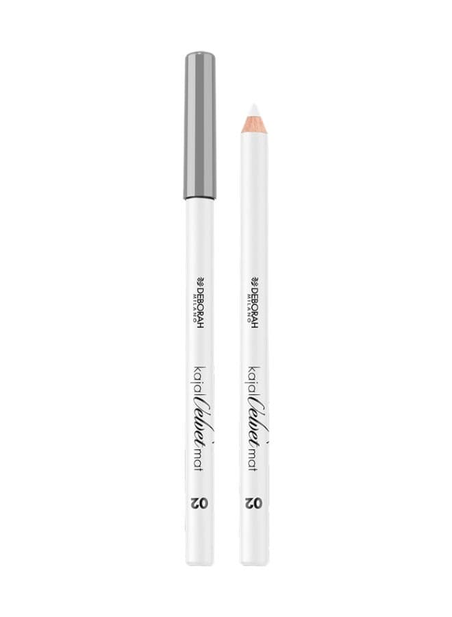 Velvet Mat Kajal 02 - Pristine White Pencil - Image 1